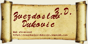Zvezdoslav Duković vizit kartica